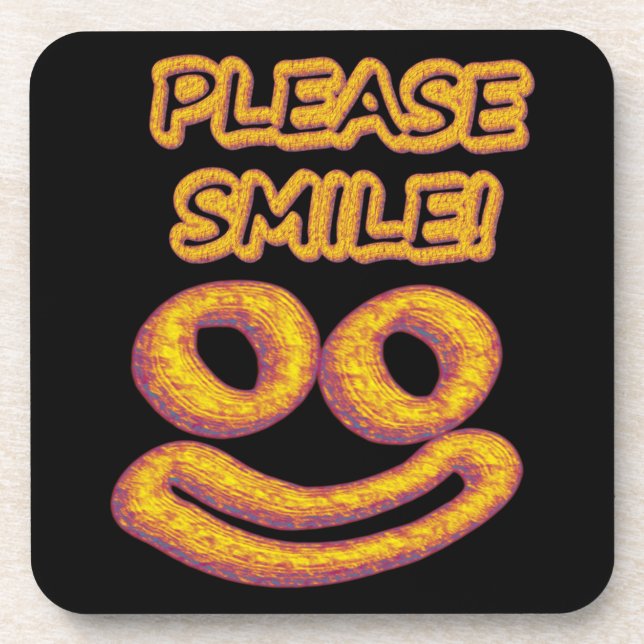 Posavasos "¡Sonríe, por favor!" Diseño Cuto. Comprar ahora (Frente)