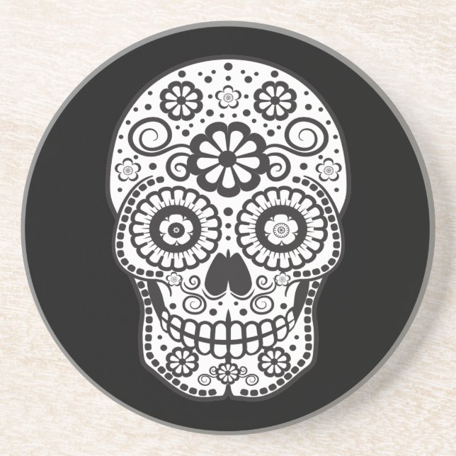 Posavasos Sonriente Sugar Skull (Frente)