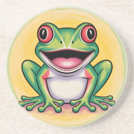 Posavasos Sonrisa suave de rana