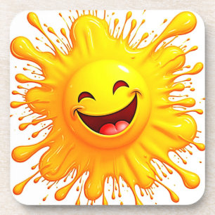 Posavasos Sonrisas de Sol: Explosión de Alegría