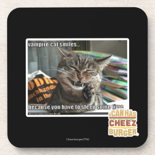 Posavasos sonrisas del gato del vampiro