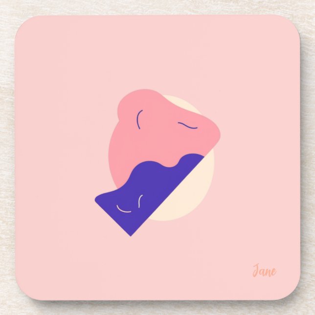 Posavasos Soporte de forma abstracta (Frente)