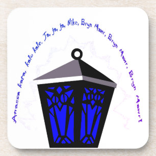 Posavasos Soporte de Linterna de Búho - Azul Oscuro