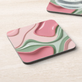 Posavasos Soporte de plástico duro con gráfico elegante