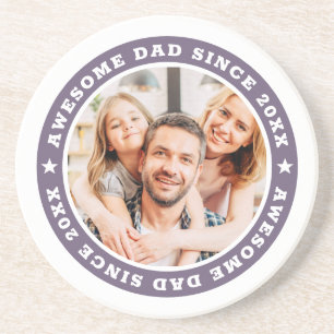 Posavasos Sorprendente papá desde la moderna foto simple de 