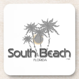 Posavasos South Beach Miami Gray Palms