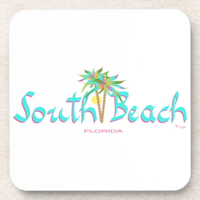 Posavasos South Beach Sun Miami (Frente)