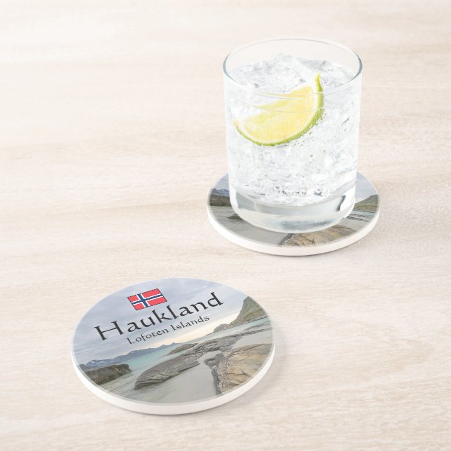 Posavasos Souvenir de Haukland (Lado)