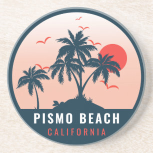 Posavasos Souvenirs Retro Sunset de Pismo Beach California d