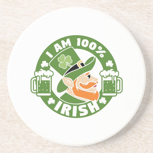 Posavasos Soy 100% Montañés Irlandés (Frente)