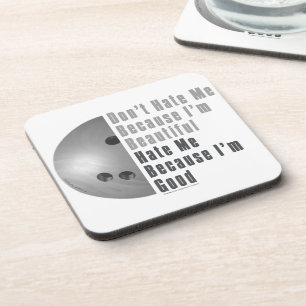 Posavasos Soy Hermosa Estoy Bien Boliche Gray