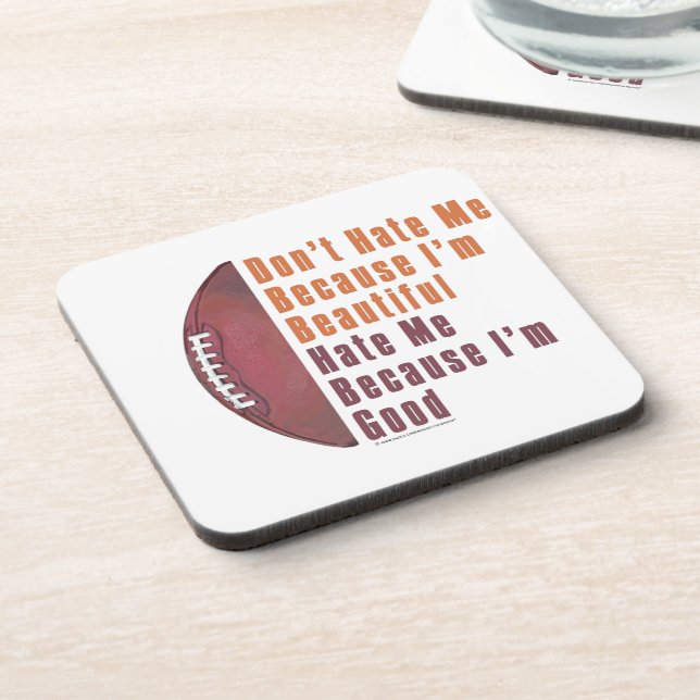 Posavasos Soy Hermoso Y Buen Fútbol (Lado Izquierdo)