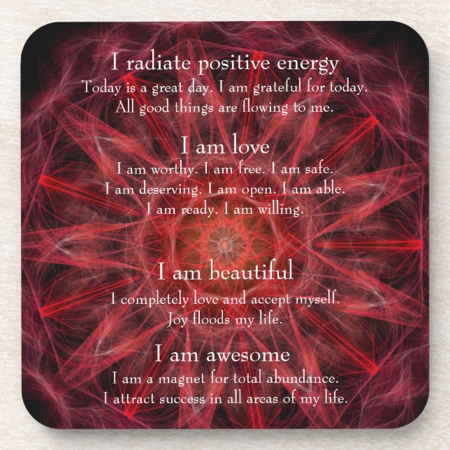 Posavasos Soy práctico de costa de la mandala (Frente)