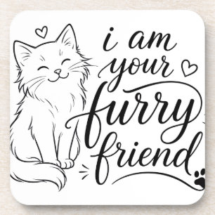 Posavasos Soy tu amigo peludo Diseño de mascota linda
