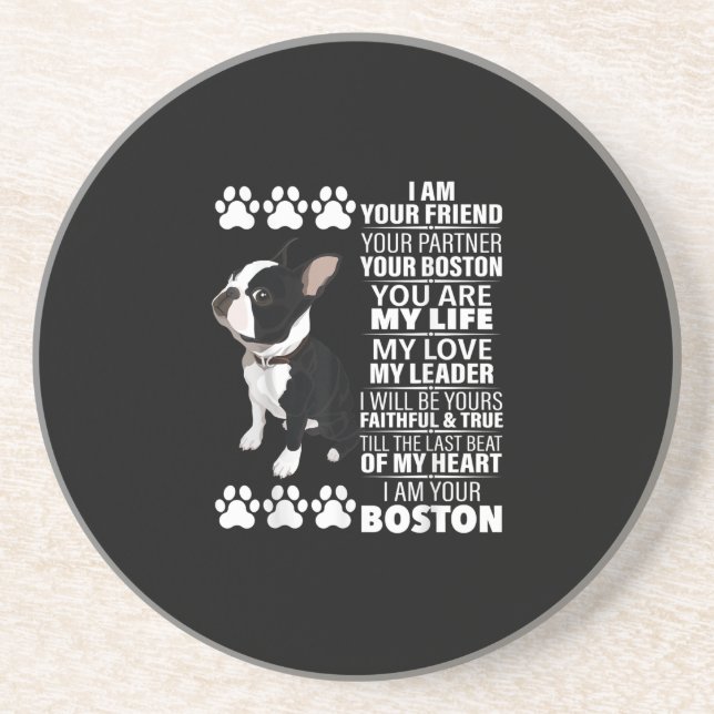 Posavasos Soy Tu Amigo Tu Socio Tu Terrible De Boston (Frente)