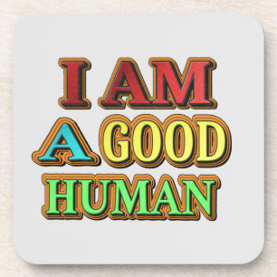 Posavasos "Soy Un Buen Humano" Diseño Cuto. ¡Hazte con una e