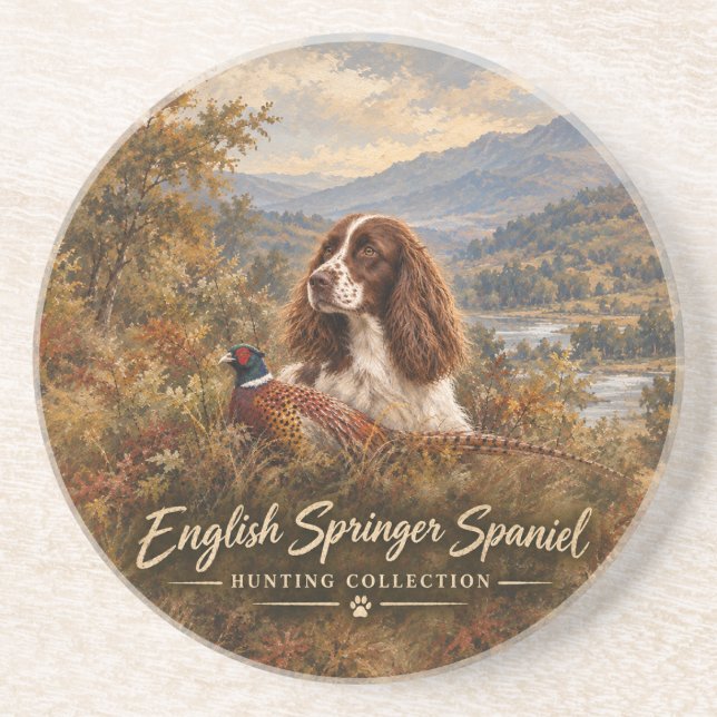 Posavasos Spaniel de Springer Inglés (Frente)