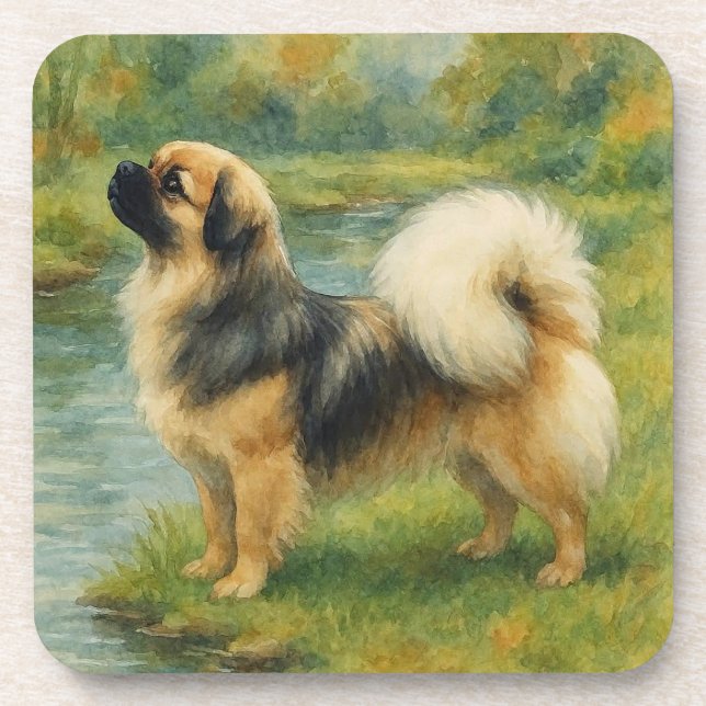 Posavasos Spaniel Tibetano (Frente)