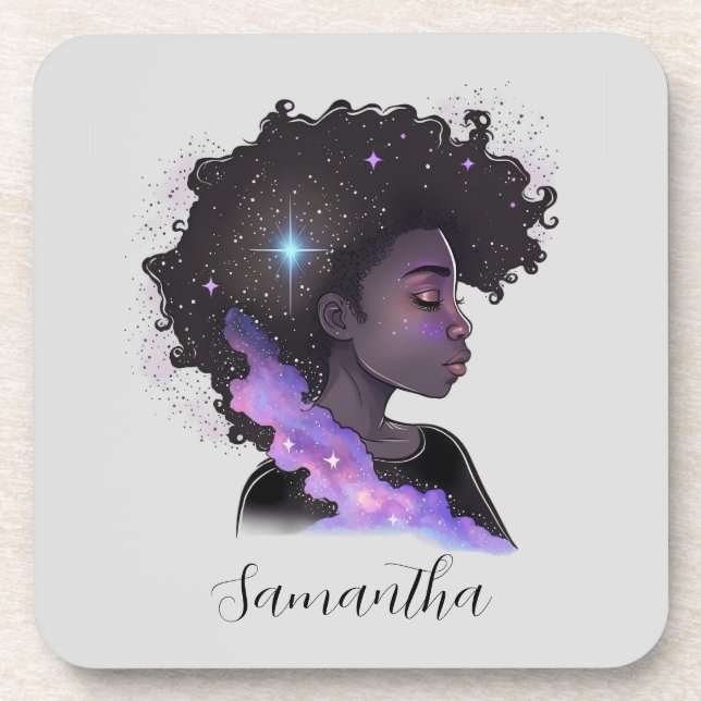 Posavasos Sparkling Afro Woman (Frente)