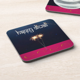 Posavasos Sparkling Happy Diwali - Pascua plástica