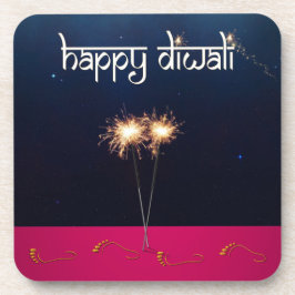 Posavasos Sparkling Happy Diwali - Pascua plástica