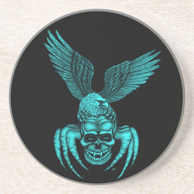 Posavasos Spiderskull con águila (Frente)