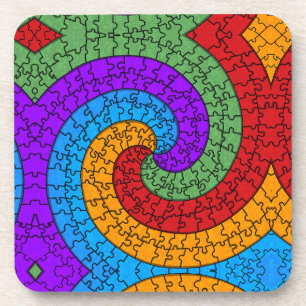 Posavasos Spiral Jigsaw