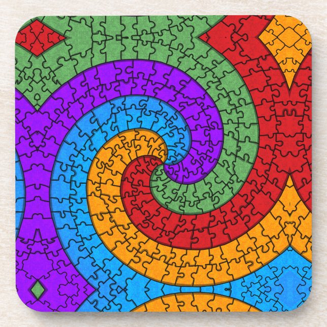 Posavasos Spiral Jigsaw (Frente)