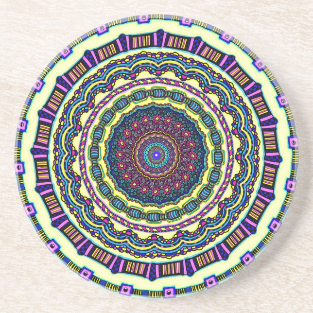 Posavasos splendid mandala original art design on products (Frente)