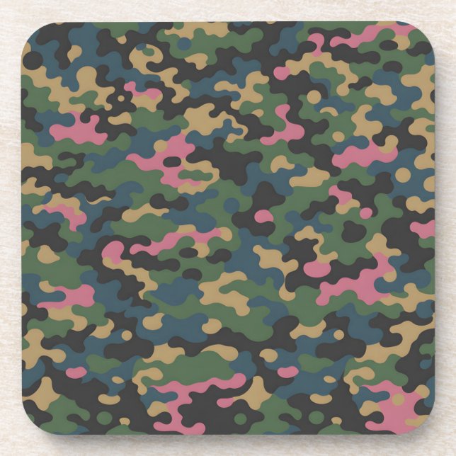 Posavasos Sploting Square Plastic Coaster Set (Frente)