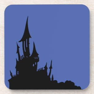 Posavasos Spooky Mansion Halloween Plastic Coaster
