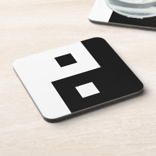 Posavasos Square Yin Yang