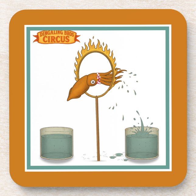 Posavasos Squirty squid (Frente)