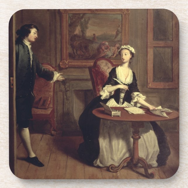 Posavasos Sr. B. encuentra la escritura de Pamela, (Frente)