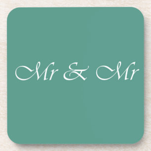 Posavasos Sr. y Sr. Typography