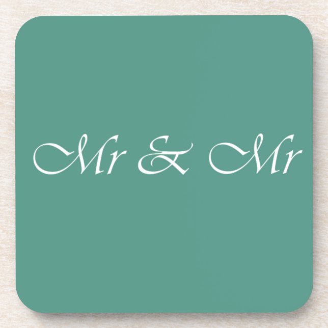 Posavasos Sr. y Sr. Typography (Frente)