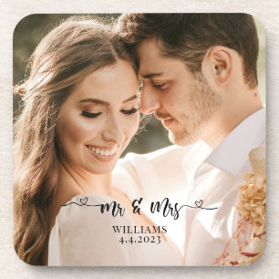 Posavasos Sr. y Sra. Pareja de Novios
