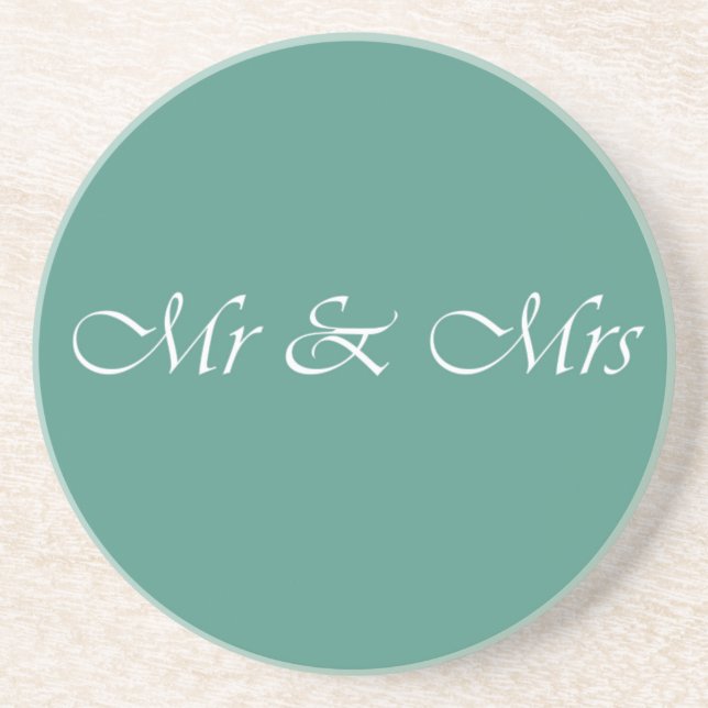 Posavasos Sr. y Sra. Typography (Frente)