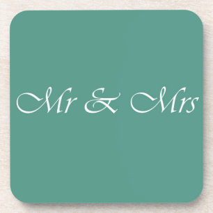 Posavasos Sr. y Sra. Typography