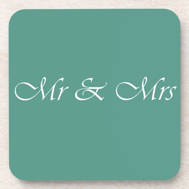 Posavasos Sr. y Sra. Typography (Frente)