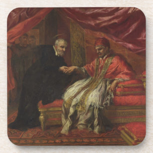 Posavasos St. Filippo Neri que cura a papa Clemente VIII