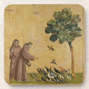 Posavasos St Francis de Assisi que predica a los pájaros