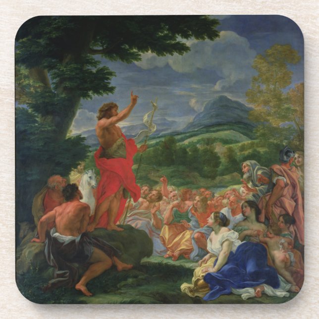 Posavasos St. John la predicación baptista, pintada antes de (Frente)