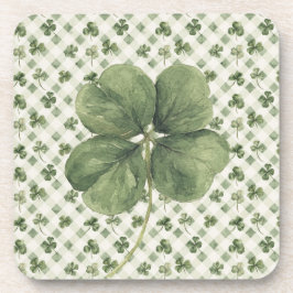 Posavasos  St Patrick's Day Four Leaf Clover 