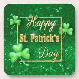 Posavasos St. Patrick's Day Gold Shamrock