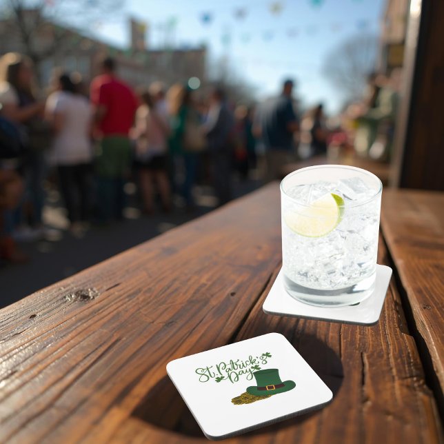 Posavasos St. Patrick's Day Hard Plastic Coaster (Subido por el creador)