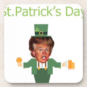 Posavasos st patricys trump leprechaun