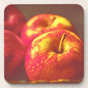 Posavasos "Stack of Red Apples Fruit" Foto escueta. ¡Hazte c