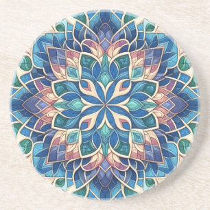 Posavasos Stain Glass Bloom