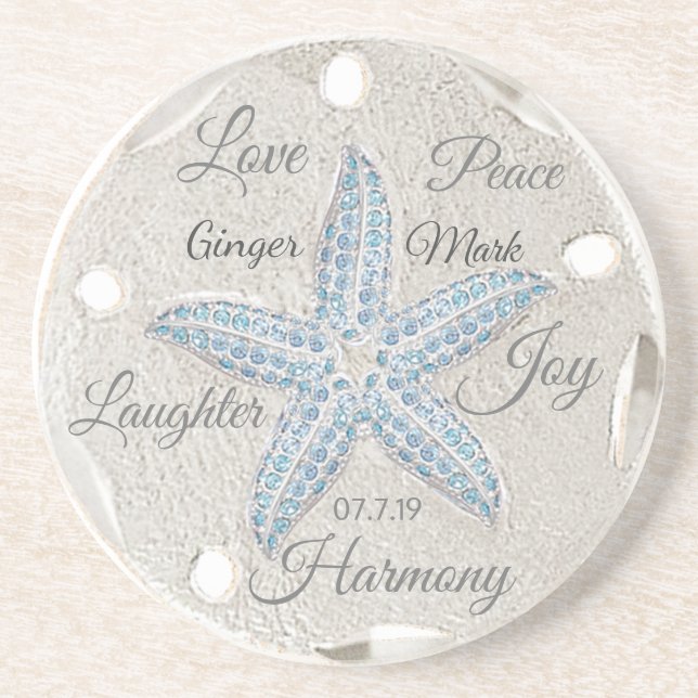 Posavasos Starfish Boda Coasters (Frente)